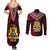 Anpi an Ayiti 1804–1806 Haiti Couples Matching Summer Maxi Dress and Long Sleeve Button Shirt Liberte ou la Mort!