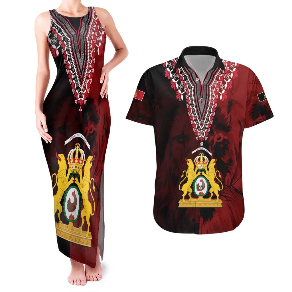Anpi an Ayiti 1804–1806 Haiti Couples Matching Tank Maxi Dress and Hawaiian Shirt Liberte ou la Mort!