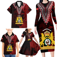 Anpi an Ayiti 1804–1806 Haiti Family Matching Long Sleeve Bodycon Dress and Hawaiian Shirt Liberte ou la Mort!