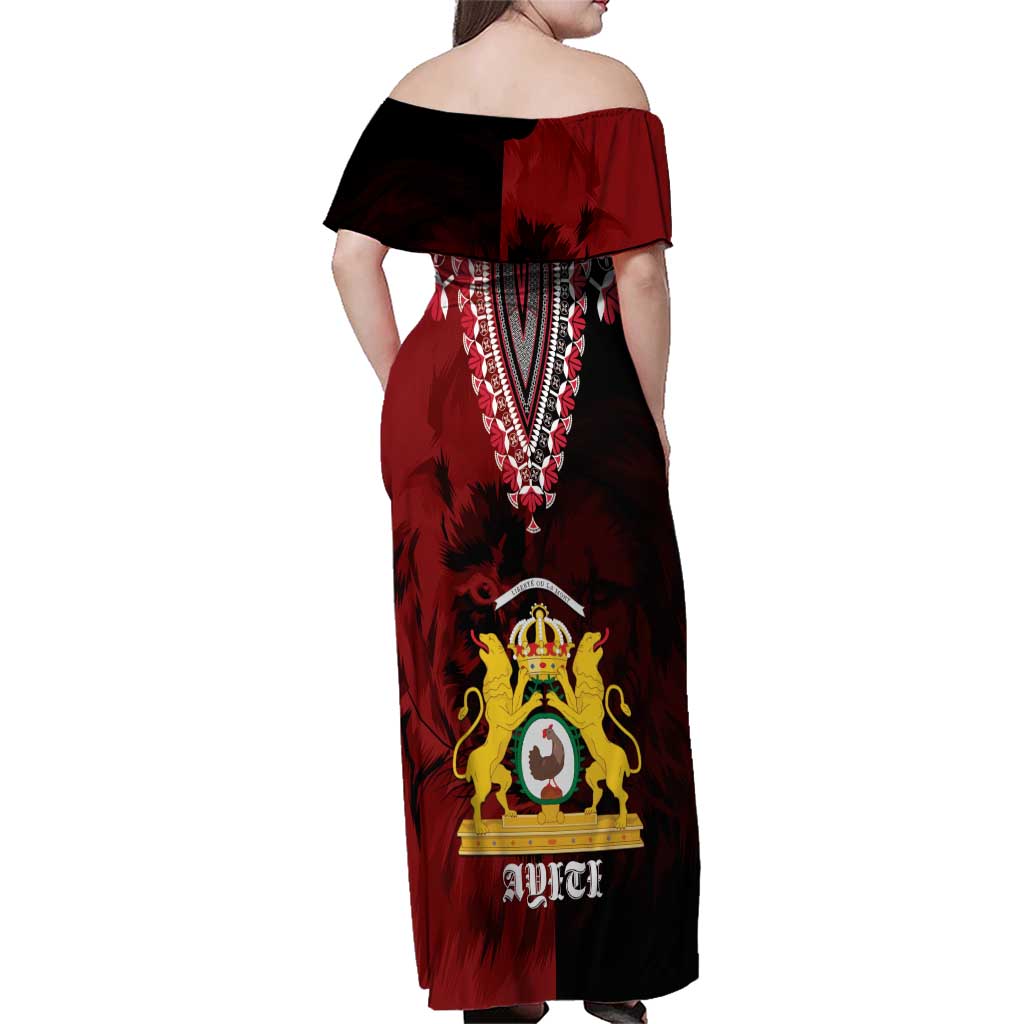 Anpi an Ayiti 1804–1806 Haiti Family Matching Off Shoulder Maxi Dress and Hawaiian Shirt Liberte ou la Mort!