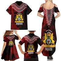 Anpi an Ayiti 1804–1806 Haiti Family Matching Summer Maxi Dress and Hawaiian Shirt Liberte ou la Mort!