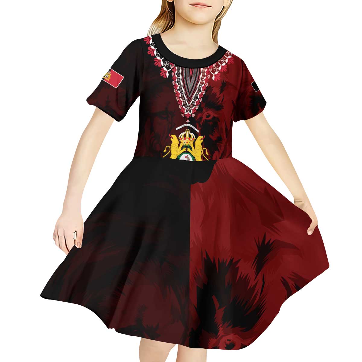 Anpi an Ayiti 1804–1806 Haiti Kid Short Sleeve Dress Liberte ou la Mort!
