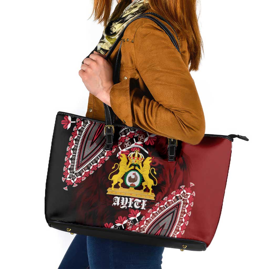 Anpi an Ayiti 1804–1806 Haiti Leather Tote Bag Liberte ou la Mort!