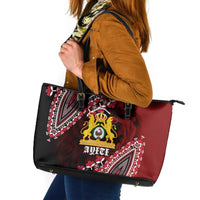 Anpi an Ayiti 1804–1806 Haiti Leather Tote Bag Liberte ou la Mort!