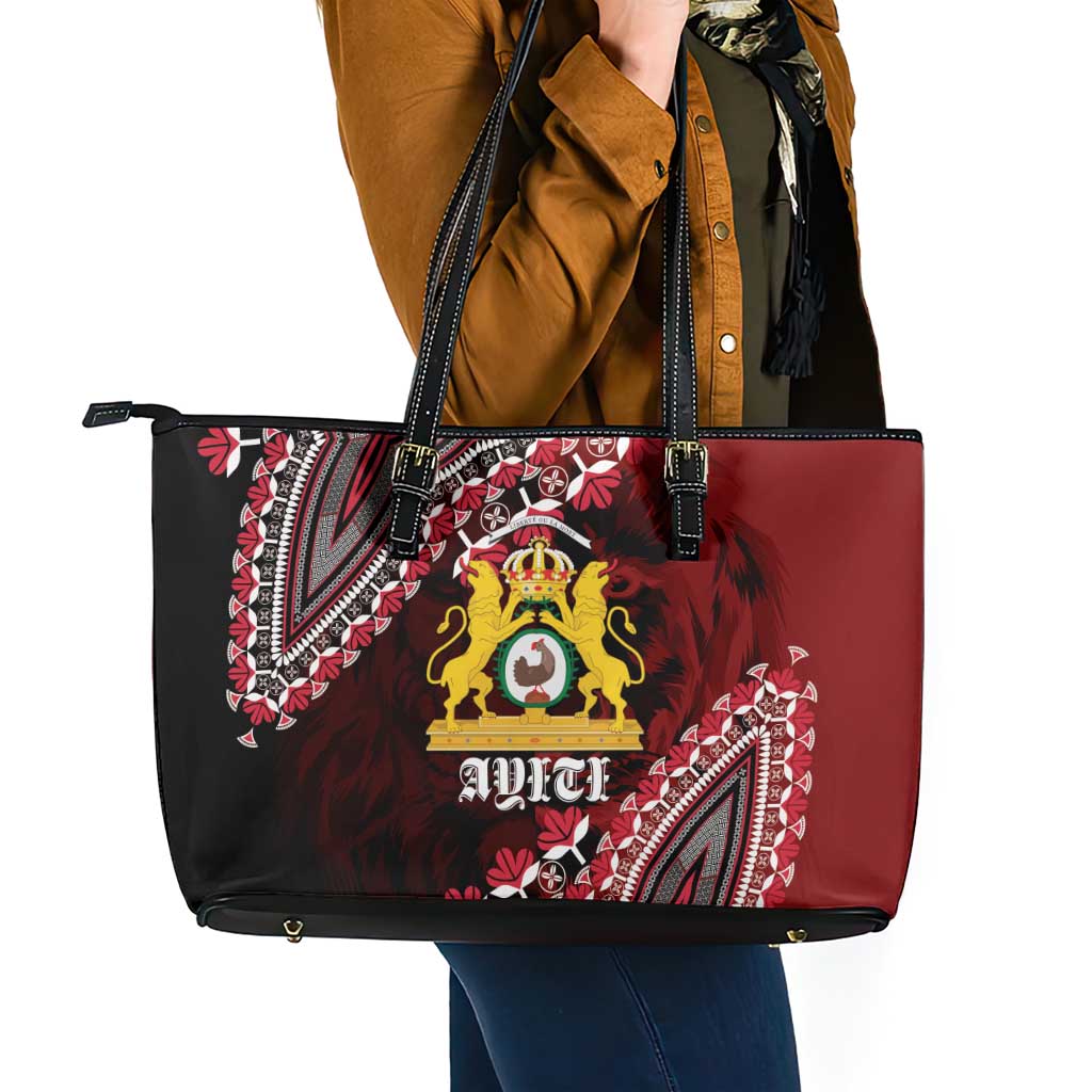 Anpi an Ayiti 1804–1806 Haiti Leather Tote Bag Liberte ou la Mort!