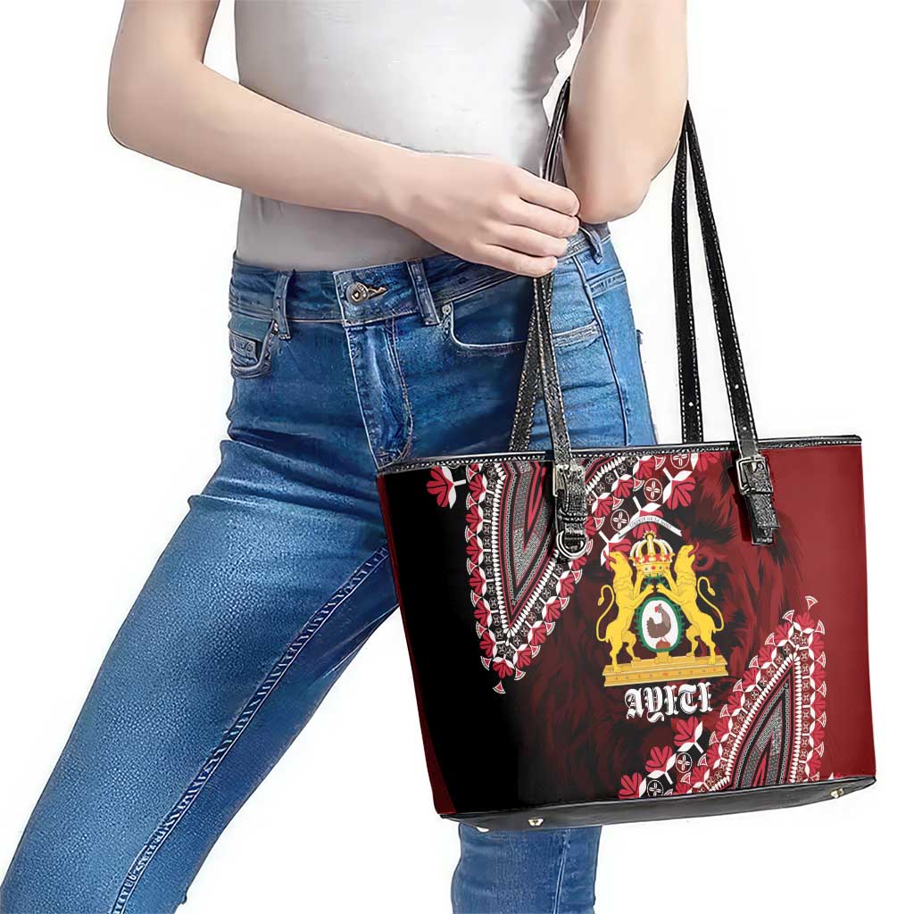 Anpi an Ayiti 1804–1806 Haiti Leather Tote Bag Liberte ou la Mort!
