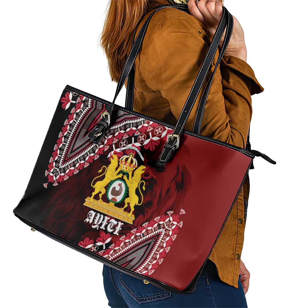 Anpi an Ayiti 1804–1806 Haiti Leather Tote Bag Liberte ou la Mort!