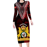 Anpi an Ayiti 1804–1806 Haiti Long Sleeve Bodycon Dress Liberte ou la Mort!