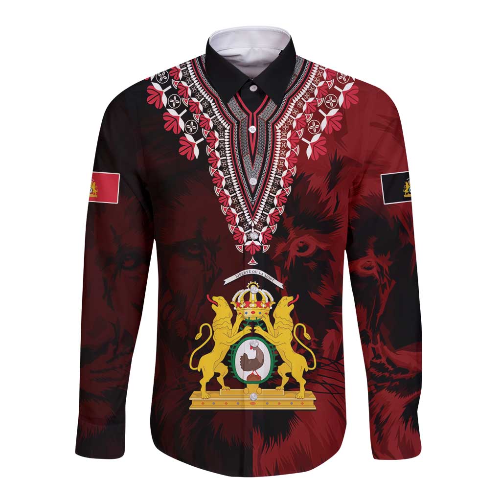 Anpi an Ayiti 1804–1806 Haiti Long Sleeve Button Shirt Liberte ou la Mort!