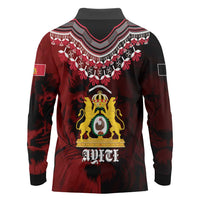 Anpi an Ayiti 1804–1806 Haiti Long Sleeve Polo Shirt Liberte ou la Mort!