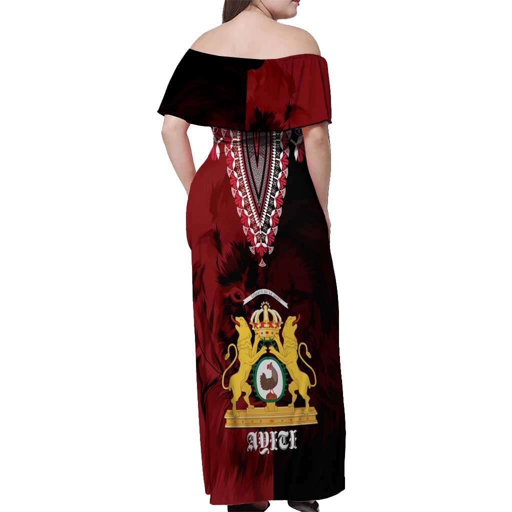 Anpi an Ayiti 1804–1806 Haiti Off Shoulder Maxi Dress Liberte ou la Mort!