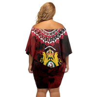 Anpi an Ayiti 1804–1806 Haiti Off Shoulder Short Dress Liberte ou la Mort!