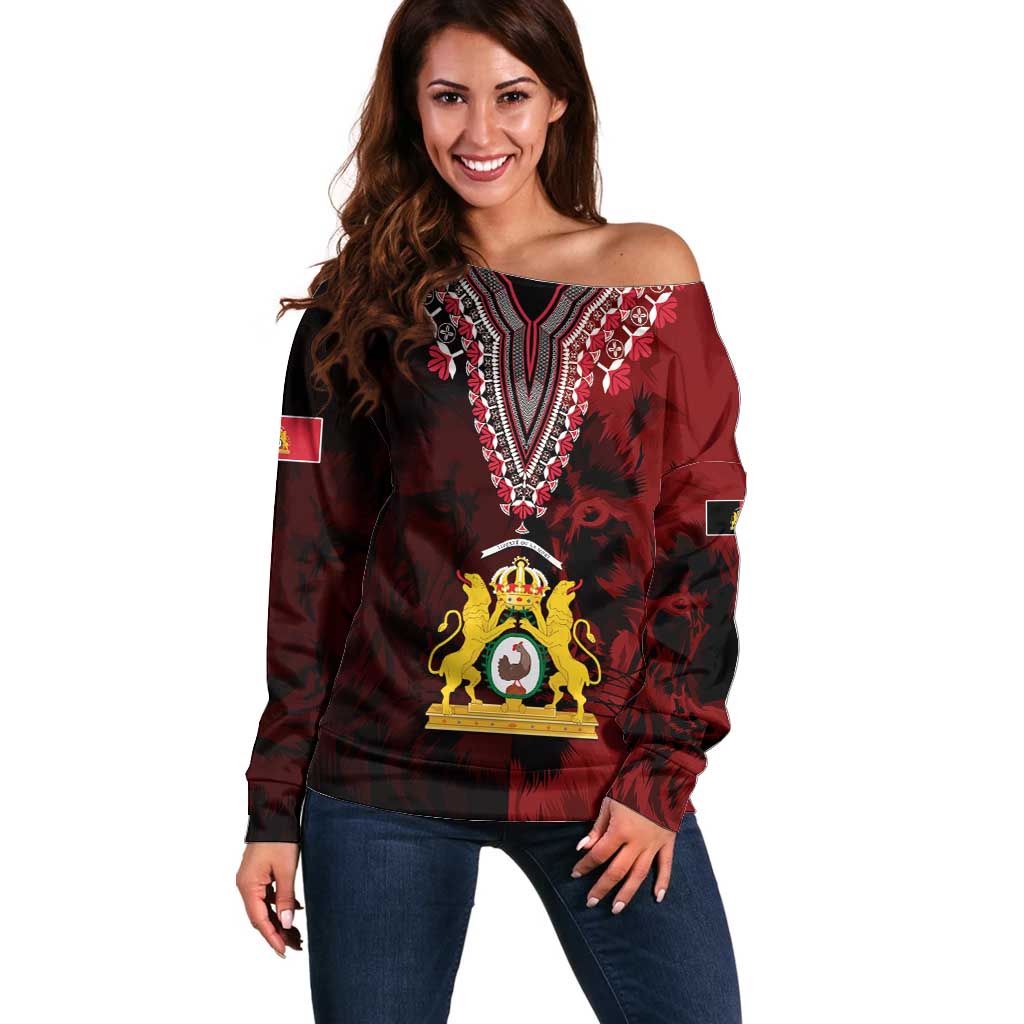 Anpi an Ayiti 1804–1806 Haiti Off Shoulder Sweater Liberte ou la Mort!