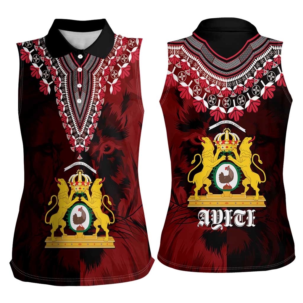 Anpi an Ayiti 1804–1806 Haiti Women Sleeveless Polo Shirt Liberte ou la Mort!