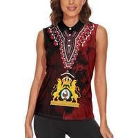 Anpi an Ayiti 1804–1806 Haiti Women Sleeveless Polo Shirt Liberte ou la Mort!