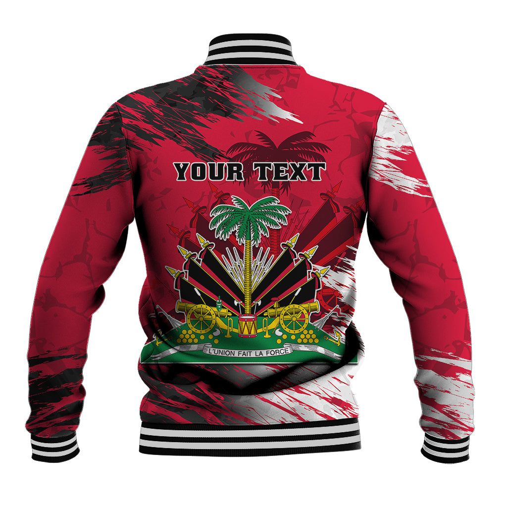 Personalised Haiti 1964 Baseball Jacket Ayiti Coat Of Arms With Flag - Wonder Print Shop