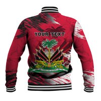 Personalised Haiti 1964 Baseball Jacket Ayiti Coat Of Arms With Flag - Wonder Print Shop