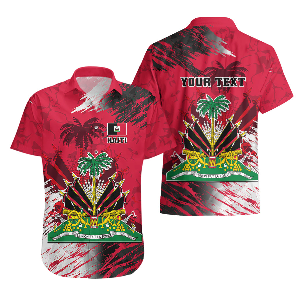 Personalised Haiti 1964 Hawaiian Shirt Ayiti Coat Of Arms With Flag - Wonder Print Shop