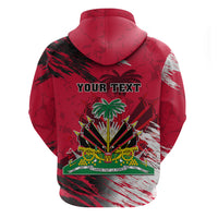 Personalised Haiti 1964 Hoodie Ayiti Coat Of Arms With Flag - Wonder Print Shop