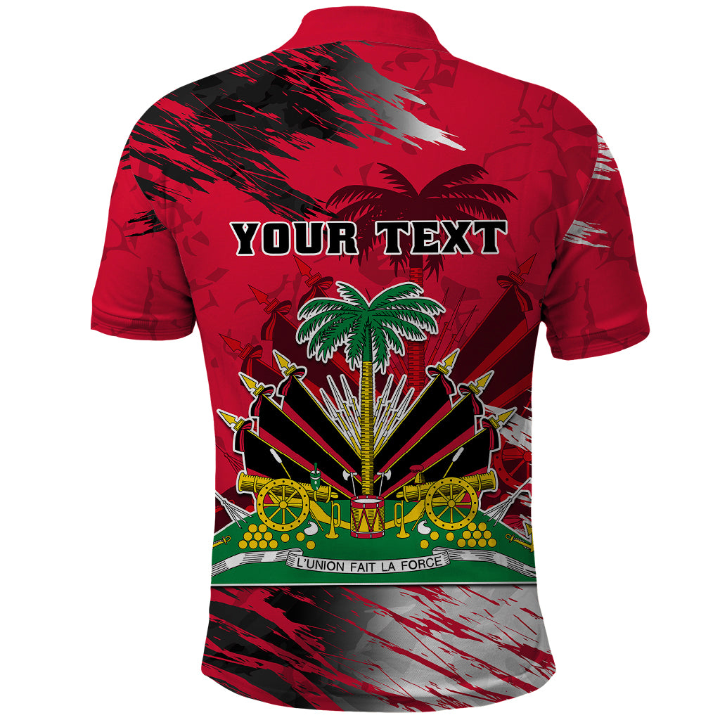 Personalised Haiti 1964 Polo Shirt Ayiti Coat Of Arms With Flag - Wonder Print Shop