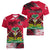 Personalised Haiti 1964 Women V Neck T Shirt Ayiti Coat Of Arms With Flag - Wonder Print Shop