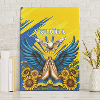 Ukraine Independence Day Canvas Wall Art Ukrainian Dove Sunflower - Wonder Print Shop