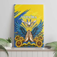 Ukraine Independence Day Canvas Wall Art Ukrainian Dove Sunflower - Wonder Print Shop