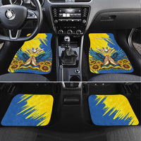 Ukraine Independence Day Car Mats Ukrainian Dove Sunflower - Wonder Print Shop