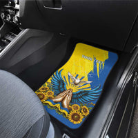 Ukraine Independence Day Car Mats Ukrainian Dove Sunflower - Wonder Print Shop