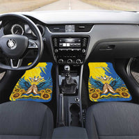 Ukraine Independence Day Car Mats Ukrainian Dove Sunflower - Wonder Print Shop