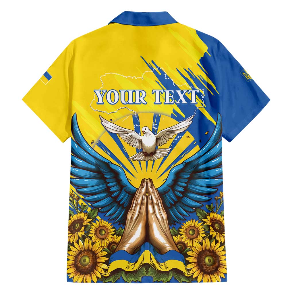 Ukraine Independence Day Hawaiian Shirt Ukrainian Dove Sunflower - Wonder Print Shop