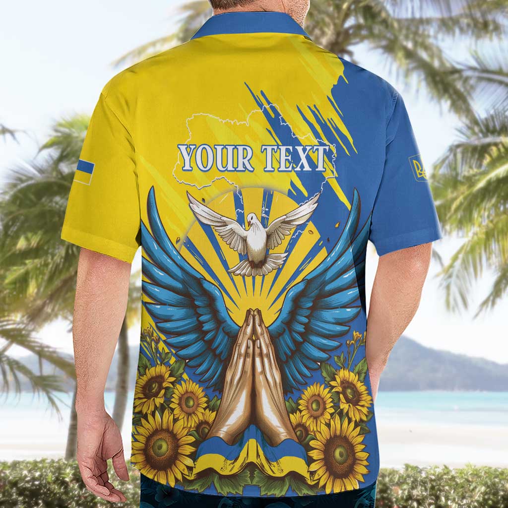 Ukraine Independence Day Hawaiian Shirt Ukrainian Dove Sunflower - Wonder Print Shop