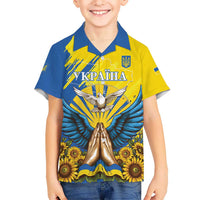 Ukraine Independence Day Hawaiian Shirt Ukrainian Dove Sunflower - Wonder Print Shop