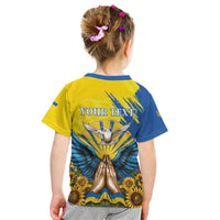 Ukraine Independence Day Kid T Shirt Ukrainian Dove Sunflower - Wonder Print Shop