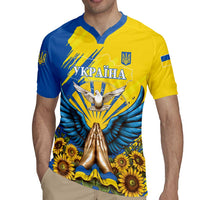 Ukraine Independence Day Rugby Jersey Ukrainian Dove Sunflower - Wonder Print Shop