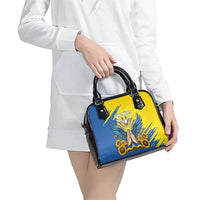 Ukraine Independence Day Shoulder Handbag Ukrainian Dove Sunflower