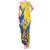 Ukraine Independence Day Tank Maxi Dress Ukrainian Dove Sunflower - Wonder Print Shop