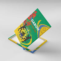 Gabon Independence Day Canvas Wall Art Gabonaise Flamboyant African Pattern - Wonder Print Shop