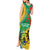Gabon Independence Day Tank Maxi Dress Gabonaise Flamboyant African Pattern - Wonder Print Shop