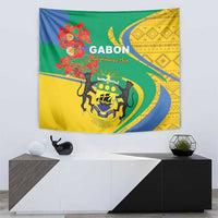 Gabon Independence Day Tapestry Gabonaise Flamboyant African Pattern - Wonder Print Shop