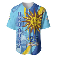 Uruguay Independence Day Baseball Jersey Sol de Mayo Erythrina Crista Galli - Wonder Print Shop