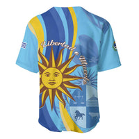 Uruguay Independence Day Baseball Jersey Sol de Mayo Erythrina Crista Galli - Wonder Print Shop