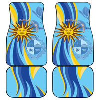 Uruguay Independence Day Car Mats Sol de Mayo Erythrina Crista Galli - Wonder Print Shop
