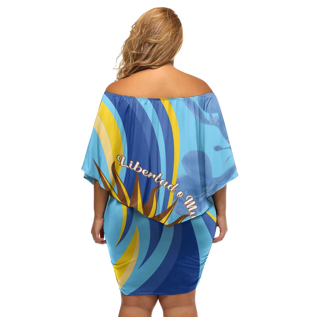 Uruguay Independence Day Family Matching Off Shoulder Short Dress and Hawaiian Shirt Sol de Mayo Erythrina Crista Galli - Wonder Print Shop