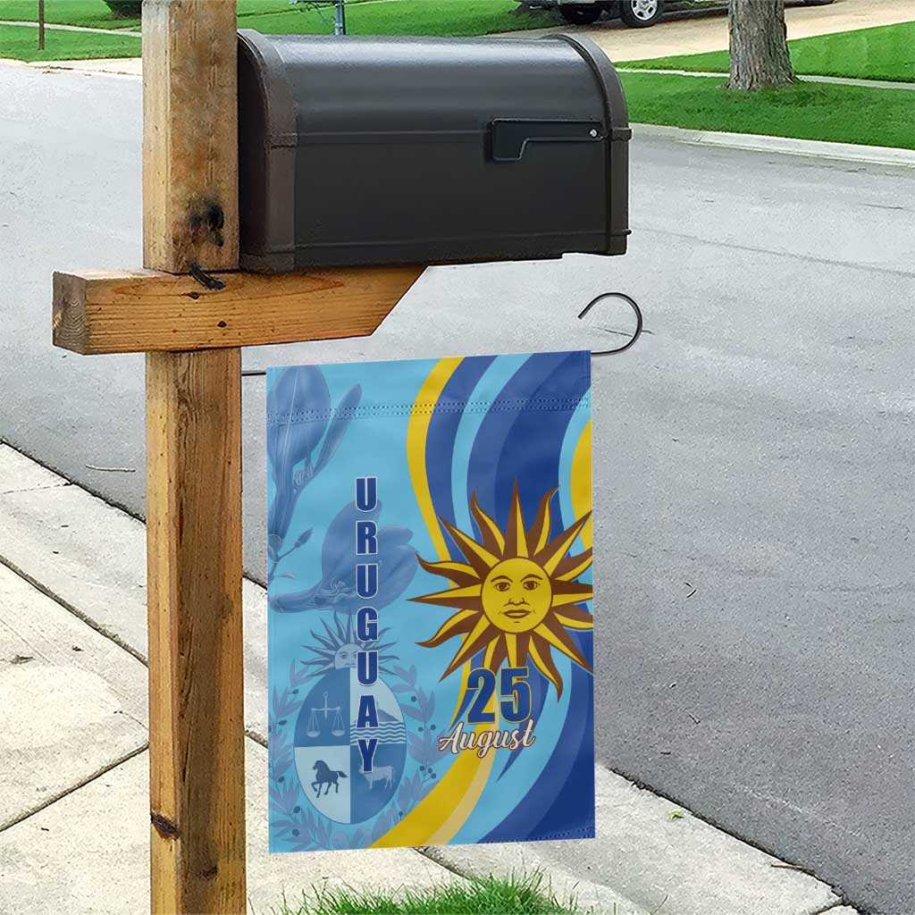 Uruguay Independence Day Garden Flag Sol de Mayo Erythrina Crista Galli - Wonder Print Shop