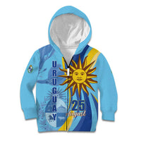 Uruguay Independence Day Kid Hoodie Sol de Mayo Erythrina Crista Galli - Wonder Print Shop