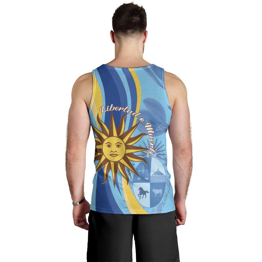 Uruguay Independence Day Men Tank Top Sol de Mayo Erythrina Crista Galli - Wonder Print Shop