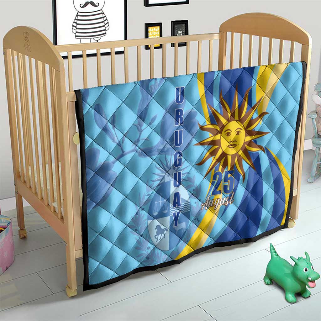 Uruguay Independence Day Quilt Sol de Mayo Erythrina Crista Galli - Wonder Print Shop