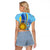 Uruguay Independence Day Raglan Cropped T Shirt Sol de Mayo Erythrina Crista Galli - Wonder Print Shop