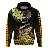 Hawaii Hoodie Polynesian Shark with Kakau Gold Version - Wonder Print Shop